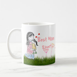 Mamma- & dotterkramanpassningsbar kaffemugg