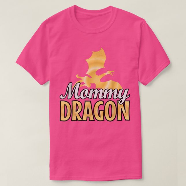 Mamma Dragon Älskare Mors dag T Shirt (Design framsida)
