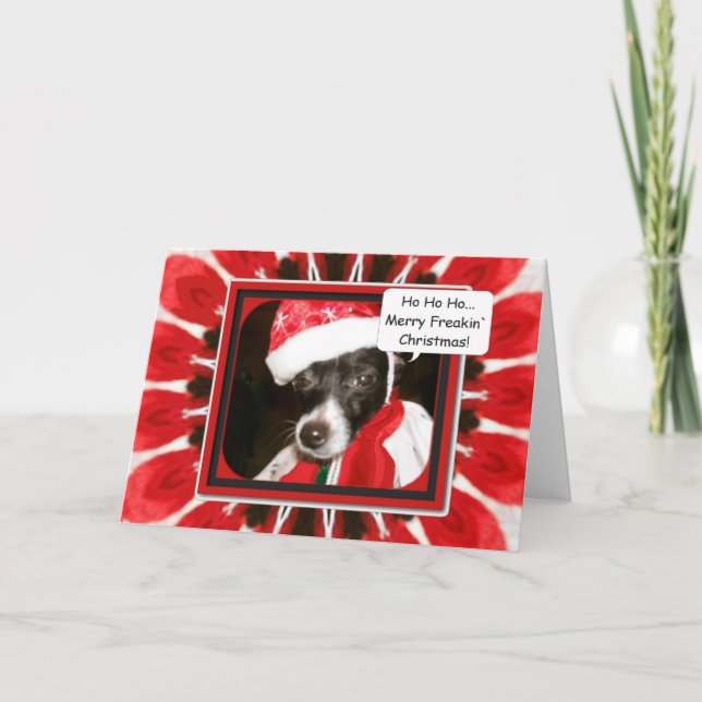 Mamma Dresd mig, Merry Freakin" jul Helgkort (Framsida)