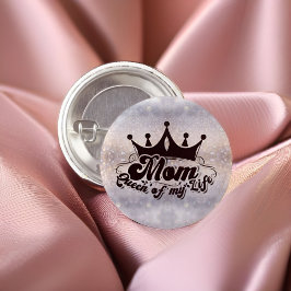 MAMMA drottning av mitt liv Elegant Glitter Button Knapp