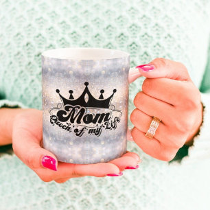 MAMMA drottning av mitt liv Elegant Glitter Mugg