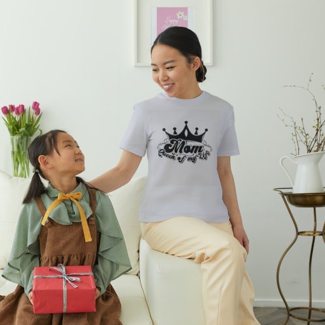MAMMA Drottning av mitt liv Grått-kvinnor T Shirt (Skapare uppladdad)