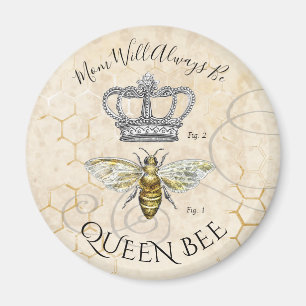 Mamma drottning Bee Magnet