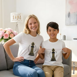 MAMMA Drottning över mitt liv, Guldmanus Svarta Sc T Shirt