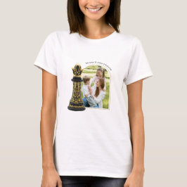 MAMMA Drottning över mitt liv, Guldskrift Svart Sc T Shirt