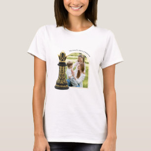 MAMMA Drottning över mitt liv, Guldskrift Svart Sc T Shirt