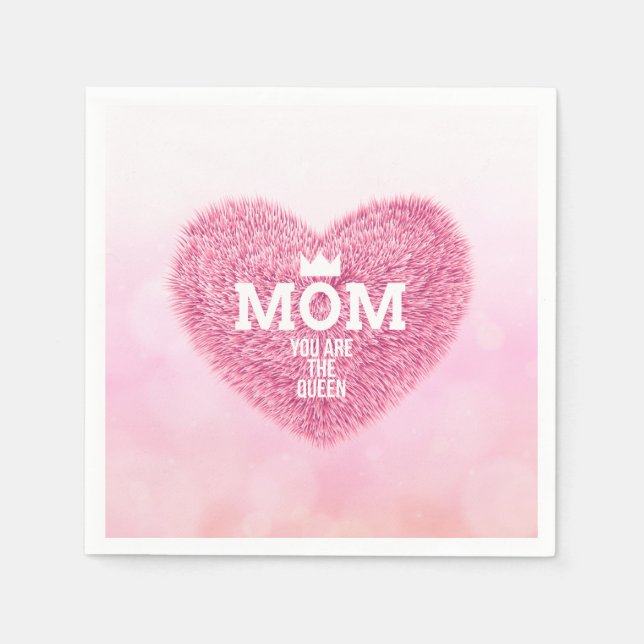 Mamma drottningen Mors dag | Napkin Pappersservett (Framsidan)