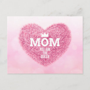 Mamma drottningen Mors dag vykort
