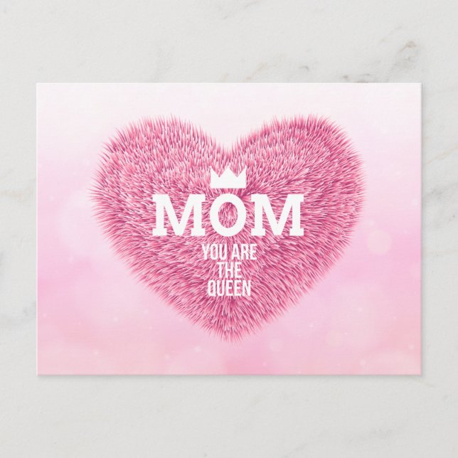 Mamma drottningen Mors dag | vykort (Framsida)