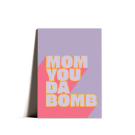 Mamma du använder bomb Mors dag Humor Helgkort