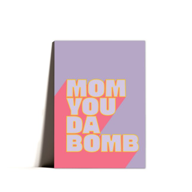 Mamma du använder bomb Mors dag Humor Helgkort (Skapare uppladdad)