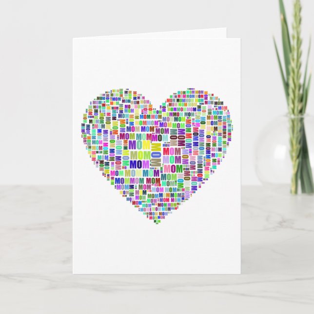 Mamma du är allt för mig-kort kort (Framsida)