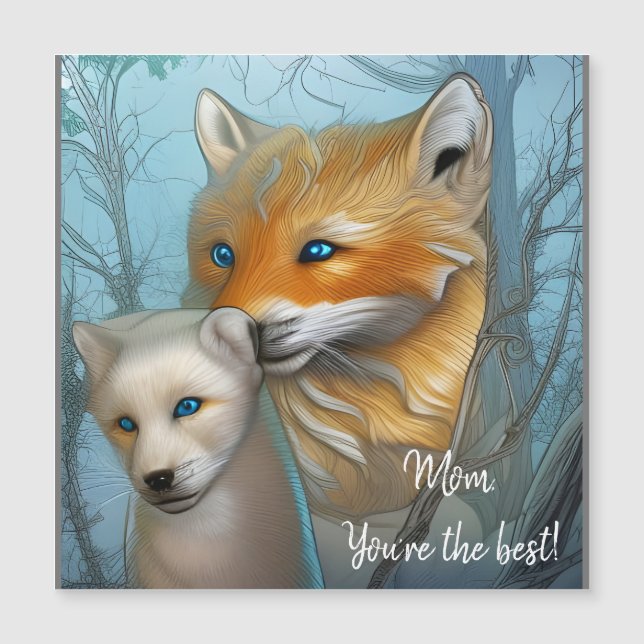 Mamma Du är bäst - Fox och baby (Framsida)