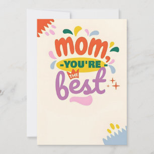 Mamma du är bäst: Mors dag-kort