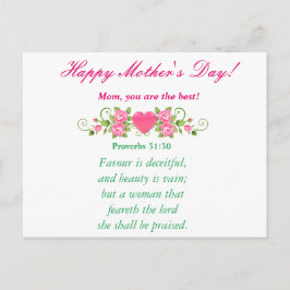 Mamma, du är bäst! vykort