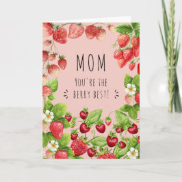 Mamma, du är bäste Berry, jordgubbsplantan Kort