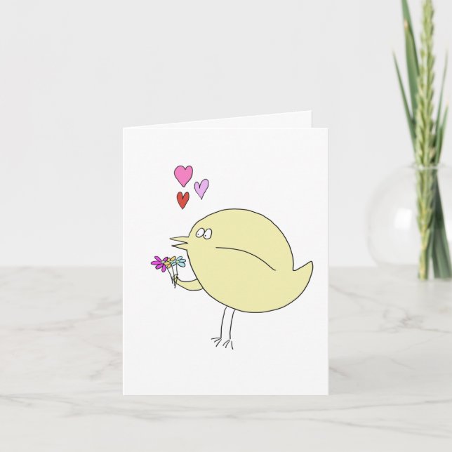Mamma, du är den bästa fågeln! kort (Framsida)