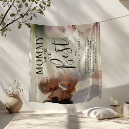 'MAMMA' du är den bästa foton namn & citat Fleecefilt