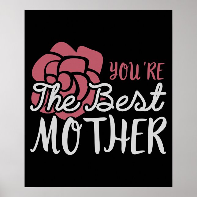Mamma - Du är den bästa mamman Poster (Framsidan)