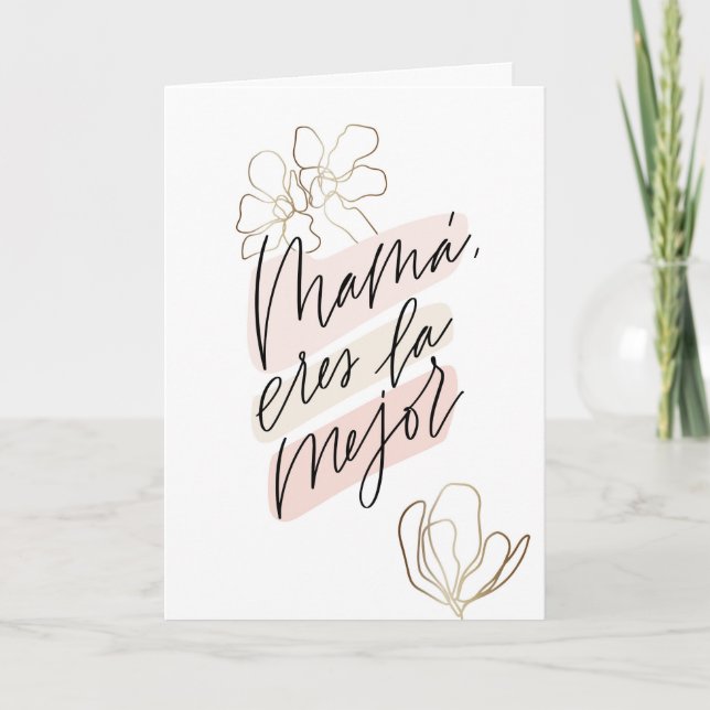 Mamma du är den bästa Mors dag-kort Kort (Framsida)