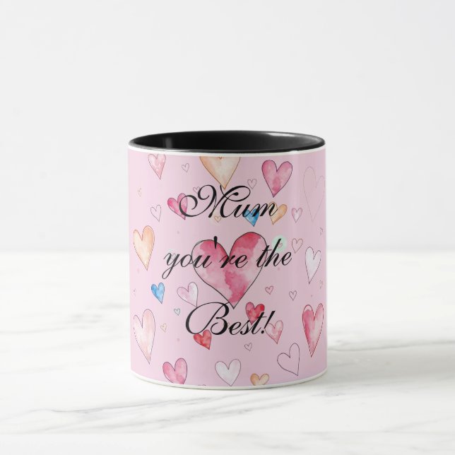 Mamma Du är den bästa mors dag  Mugg (Center)