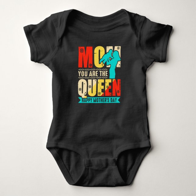 Mamma, du är drottningen t shirt (Framsida)