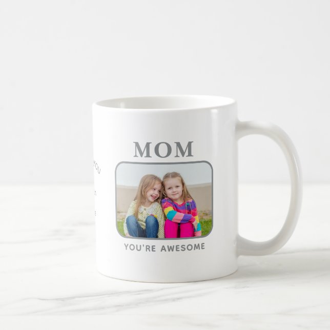 Mamma ”Du är fantastisk” Skräddarsydd fotomugg Kaffemugg (Höger)