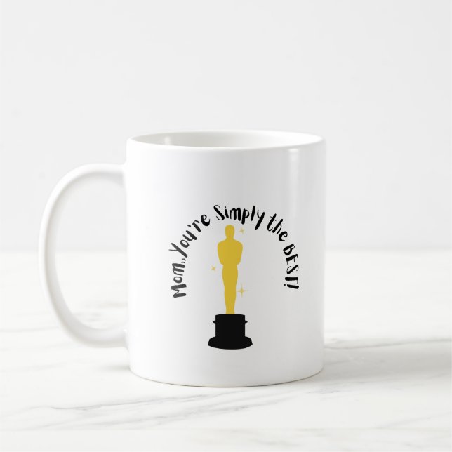 Mamma, du är helt enkelt det bästa! kaffemugg (Vänster)