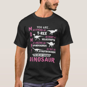 Mamma du är lika stark som Rex Dinosaur Funny Mo T Shirt