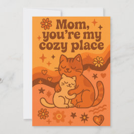 Mamma, du är min mysiga ställe-reflexdesign julkort