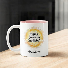 Mamma du är min solsken | Cute Mor dag Två-Tonad Mugg