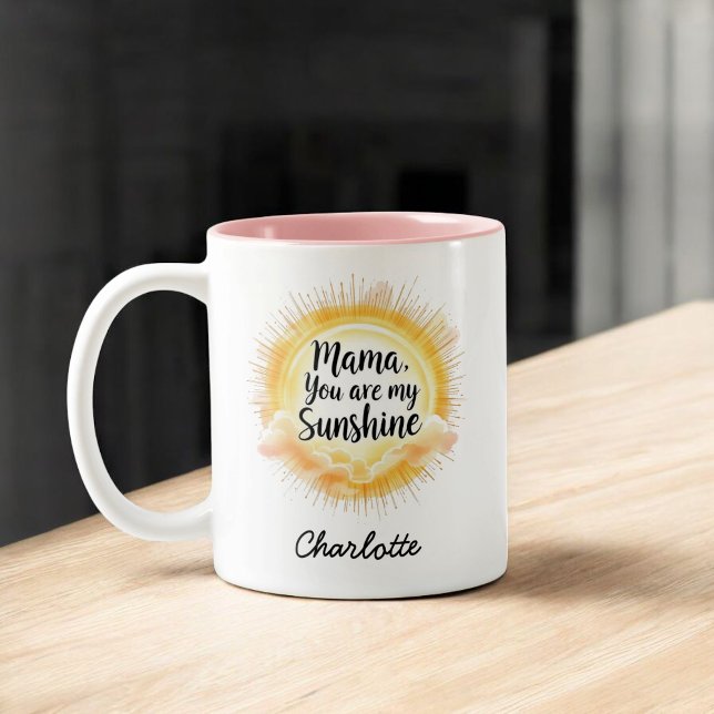 Mamma du är min solsken | Cute Mor dag Två-Tonad Mugg (Skapare uppladdad)