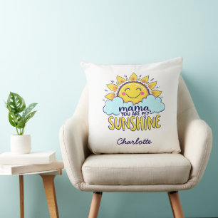 Mamma, du är min solsken   Cute Mors dag Kudde