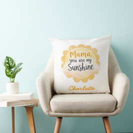 Mamma du är min solsken | Cute Mors dag Kudde