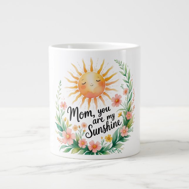 Mamma, du är min solsken - Cute Smilda Sol Jumbo Mugg (Framsidan)