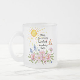 Mamma, du är min solsken - frostat glas Mugg (10 o