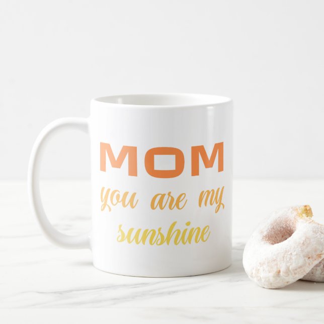 Mamma, du är min solstråle kaffemugg (Med munk)