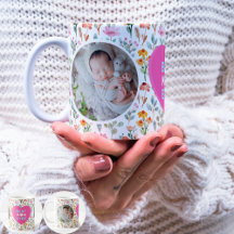 Mamma Du är Wildblomman: Personlig Photo Mugg