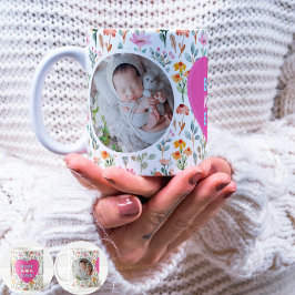 Mamma Du är Wildblomman: Personlig Photo Mugg
