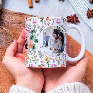 Mamma Du är Wildblomman: Personlig Photo Mugg