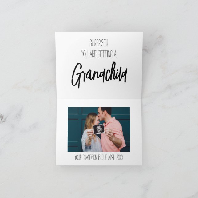Mamma Du Får ett Barnbarn Rolig Graviditet Meddelande (Inuti)