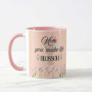 Mamma Du Får Livet Att Blomma Mors Dagscadeau, Mugg