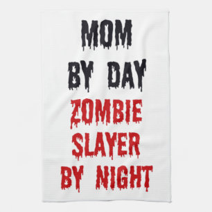 Mamma efter Dag Zombie Sayer efter natt Kökshandduk