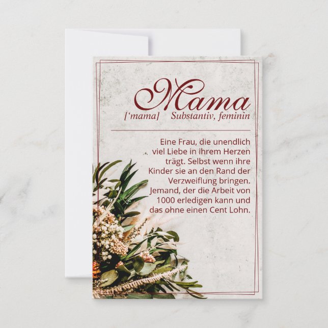 Mamma - einfach unersetzlich - Bouquet (Framsida)