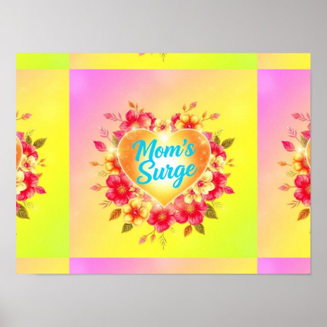 Mamma el Kärlek Surge Poster (Framsidan)