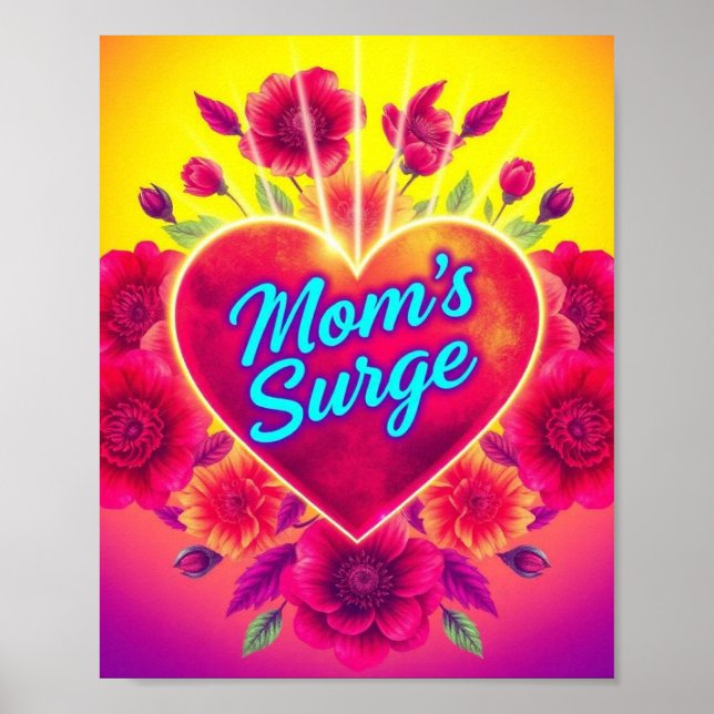 Mamma el Kärlek Surge Poster (Framsidan)
