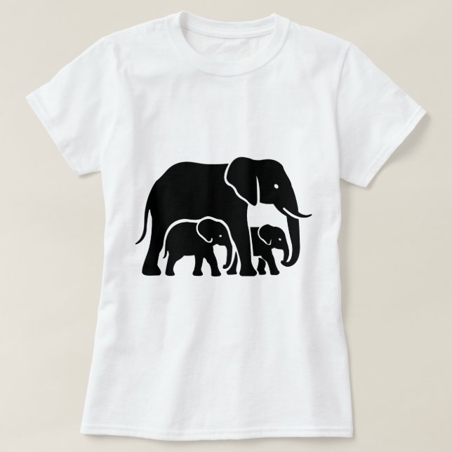 mamma-elefantdesign t shirt (Design framsida)