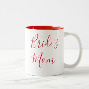 Mamma Elegant Calligraphy Bröllop Två-Tonad Mugg