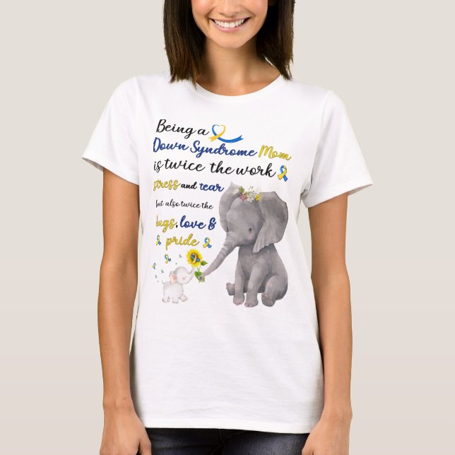mamma elephant kärlek pride  t shirt (Framsida)