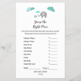 Mamma Elephant moln i Högernas Prisa spel Flygblad